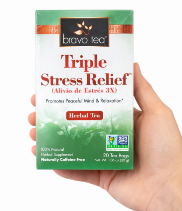 Bravo Tea Triple Stress Relief Herbal Tea – 20 Bags (30g)