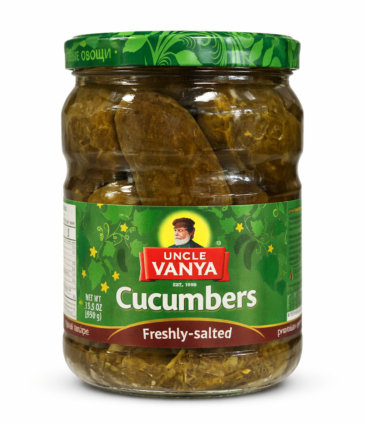 Cucumbers freshly salted