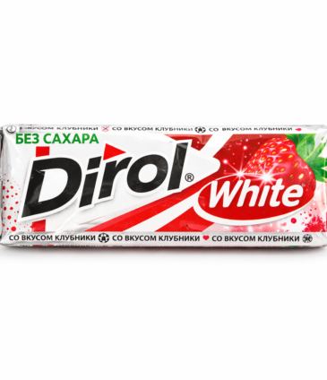 Dirol White Sugar-Free Chewing Gum – Strawberry