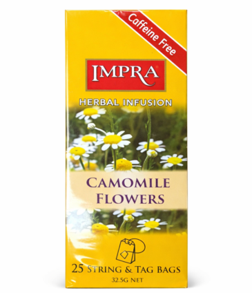 IMPRA Camomile Flowers Herbal Tea – 25 Bags (32.5g)
