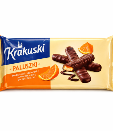 Krakuski Paluszki Orange Chocolate Biscuits