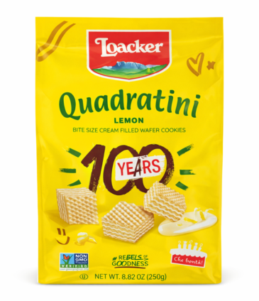 Loacker Quadratini Lemon Bite Size Wafer Cookies 250g