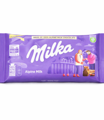 Milka Alpine Milk Chocolate Bar – 90g