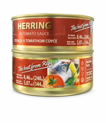The Best from Riga – Herring in Tomato Sauce (240g)